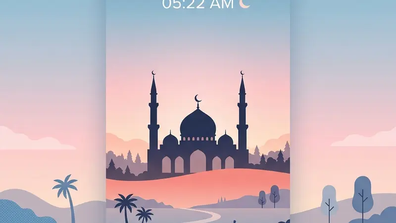 Serene dawn sky marking the Fajr prayer time
