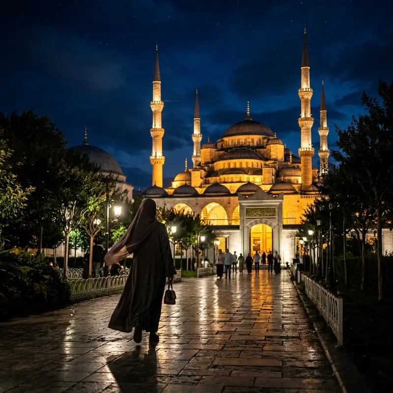 Night prayer at the mosque